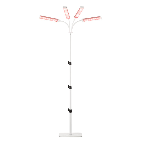 Red Light Therapy Lamp,Standing 4-Head,White