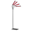 Red Light Therapy Lamp,Standing 4-Head,Black