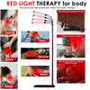 Red Light Therapy Lamp,Standing 4-Head,Black